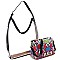 2 in 1 Snake Print Transparent Clear Hobo Cross Body