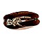 SNAKE PRINT SIDE LEOPARD PRINT SCARF ACCENT SATCHEL