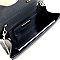 Stud Accent Allover Cone Spike Flap Clutch Shoulder Bag