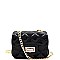 Micro Mini Quilted Effect Turn-Lock Jelly Cross Body