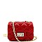 Micro Mini Quilted Effect Turn-Lock Jelly Cross Body