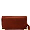 Fashionable Multi-colored Interior Tassel Accent 3-Compartment Wallet MH-HSC039L