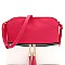 2Tone Mid-Zip Tasseled Crossbody Bag