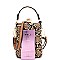 JEWEL TOP SNAKE PRINT SATCHEL