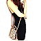JEWEL TOP SNAKE PRINT SATCHEL
