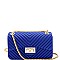 2-Way Chevron Embossed Jelly Small Turn-Lock Shoulder Bag