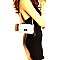 2-Way Chevron Embossed Jelly Small Turn-Lock Shoulder Bag