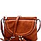 Tassel Accent Braided Cross Body