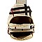 CHECKERED LINEN CROSS BODY SLING BAG