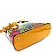 PATCHWORK ANIMAL PRINT SATCHEL WALLET SET