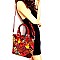 PATCHWORK ANIMAL PRINT SATCHEL WALLET SET