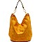 Woven Accent Chain Decorated Single Strap Hobo