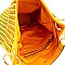 Woven Accent Chain Decorated Single Strap Hobo