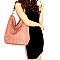 Woven Accent Chain Decorated Single Strap Hobo