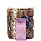 TURN-LOCK SNAKE PRINT CHAIN SHOULDER BAG