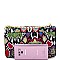 Turn-Lock Multi-Colored Snake Print Shoulder Bag