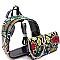 2 in 1 Convertible Transparent Clear Snake Print Backpack