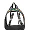 2 in 1 Convertible Transparent Clear Snake Print Backpack