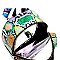 2 in 1 Convertible Transparent Clear Snake Print Backpack