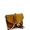 Faux-Fur Accent Flap Clutch Cross Body