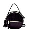 Ostrich Embossed Round Shoulder Bag MH-L0198