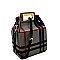 PLAID PRINT BOXY SATCHEL