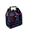 PLAID PRINT BOXY SATCHEL