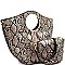 2 IN 1 FRINGED SNAKE PRINT SATCHEL