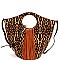 2 IN 1 LEOPARD PRINT FRINGED SATCHEL