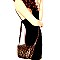 2 IN 1 LEOPARD PRINT FRINGED SATCHEL