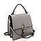 MEDIUM TASSEL ACCENT FLAP SATCHEL