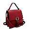 MEDIUM TASSEL ACCENT FLAP SATCHEL