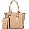 Compartment 2 in 1 Satchel SET with Cellphone Wallet Messenger L6391