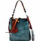 Tassel Accent 2-Way Hobo Wallet SET MH-LD1431W