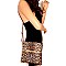 TASSEL ACCENT LEOPARD PRINT CROSS BODY MESSENGER