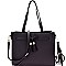 2-Way Bow Accent Tote Wristlet SET