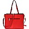 2-Way Bow Accent Tote Wristlet SET