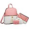 4 IN 1 Multi Compartment Backback Crossbody Shoulder & Wallet Set