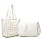 2 in 1 LADIES TOTE HANDBAGS MESSENGER SET