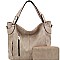 Stylish Multi-Pocket 2-Way Tote Wallet SET MH-LHU2341W
