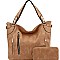 Stylish Multi-Pocket 2-Way Tote Wallet SET MH-LHU2341W
