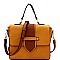 TWO WAY FLAP SATCHEL & SHOULDER BAG