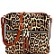 FRONT POCKET LEOPARD CROSS BODY MESSENGER