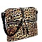 FRONT POCKET LEOPARD CROSS BODY MESSENGER