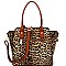 Leopard Print Wing Satchel Wallet SET