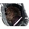 Medium Snake Print Barrel-Shaped Satchel Shoulder Bag