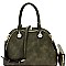 Multi-Compartment Dome Satchel Wallet SET MH-LMS0191W
