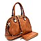Multi-Compartment Dome Satchel Wallet SET MH-LMS0191W