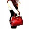 Multi-Pocket Crocodile Patent Frame Satchel Wallet MH-LP7086
