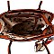 Stylish Scarf Accent 2-Way Satchel Wallet SET MH-LQF0031W